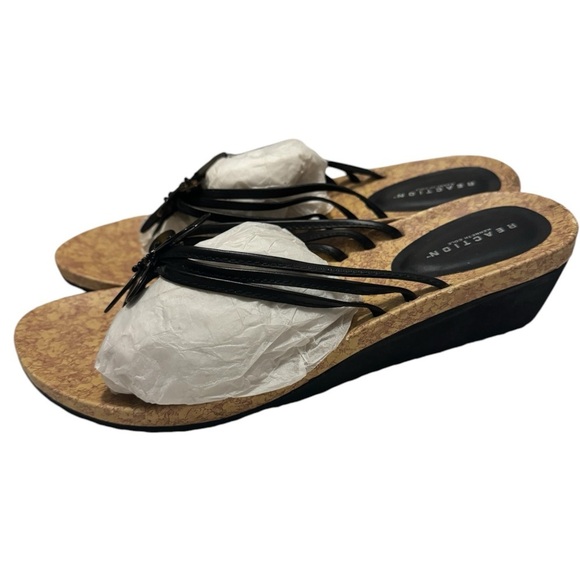 Reaction Kenneth Cole Floral Sandals Women’s Size 9M - Picture 2 of 5